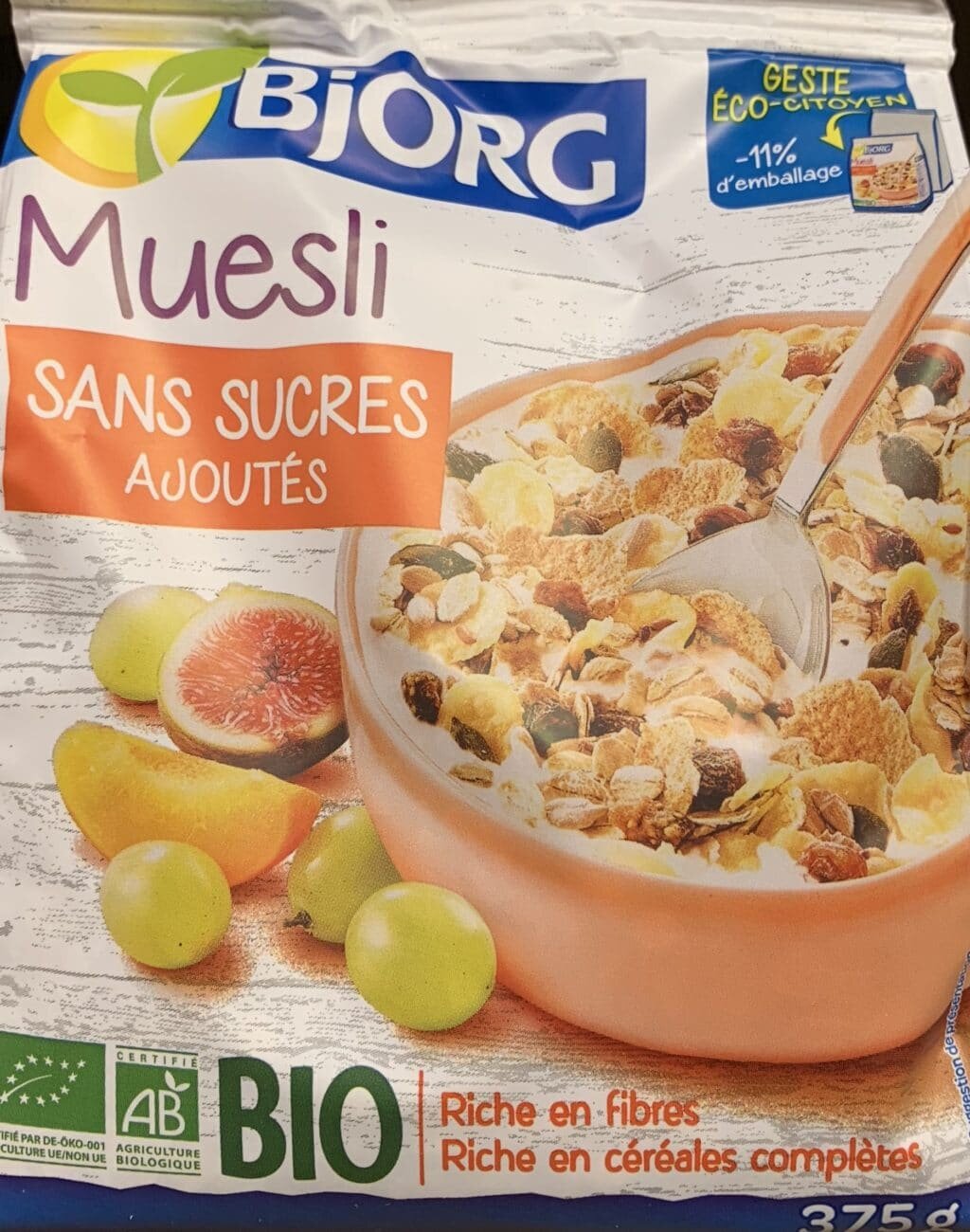 Muesli sans sucre ajouté